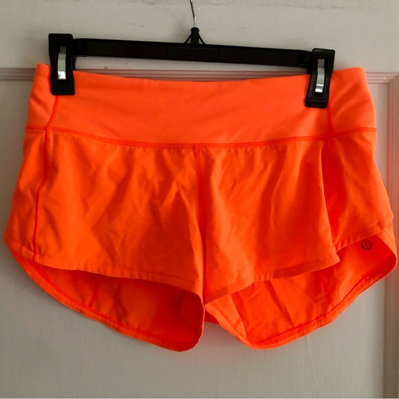 lululemon athletica Pants - LULULEMON Speed Up Shorts 2.5" Orange Size 4 EUC